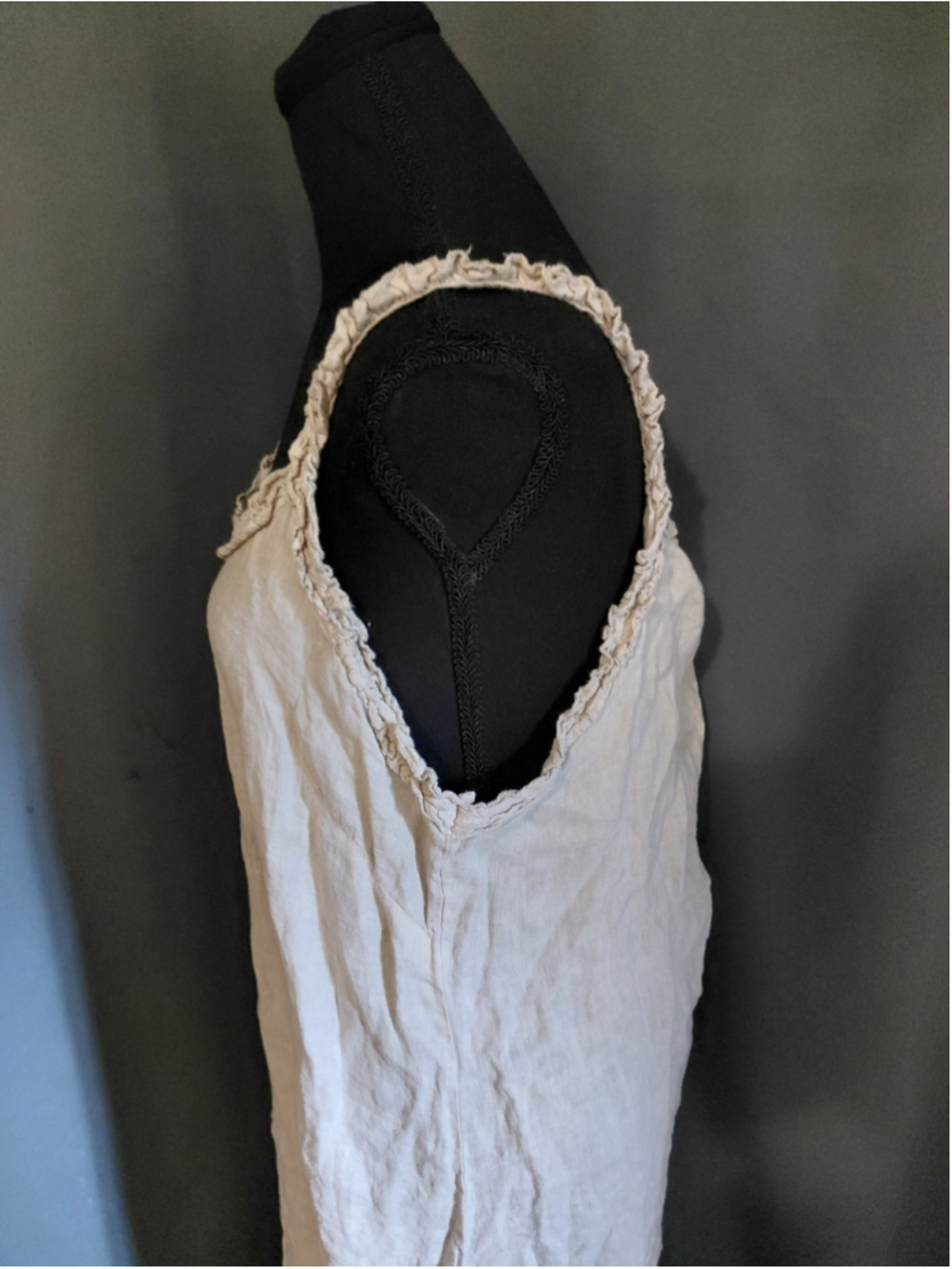 Francesca Bettini ITALY 100% Linen Dress Lagenlook Cottagecore Boho Large NWT - Picture 5 of 15
